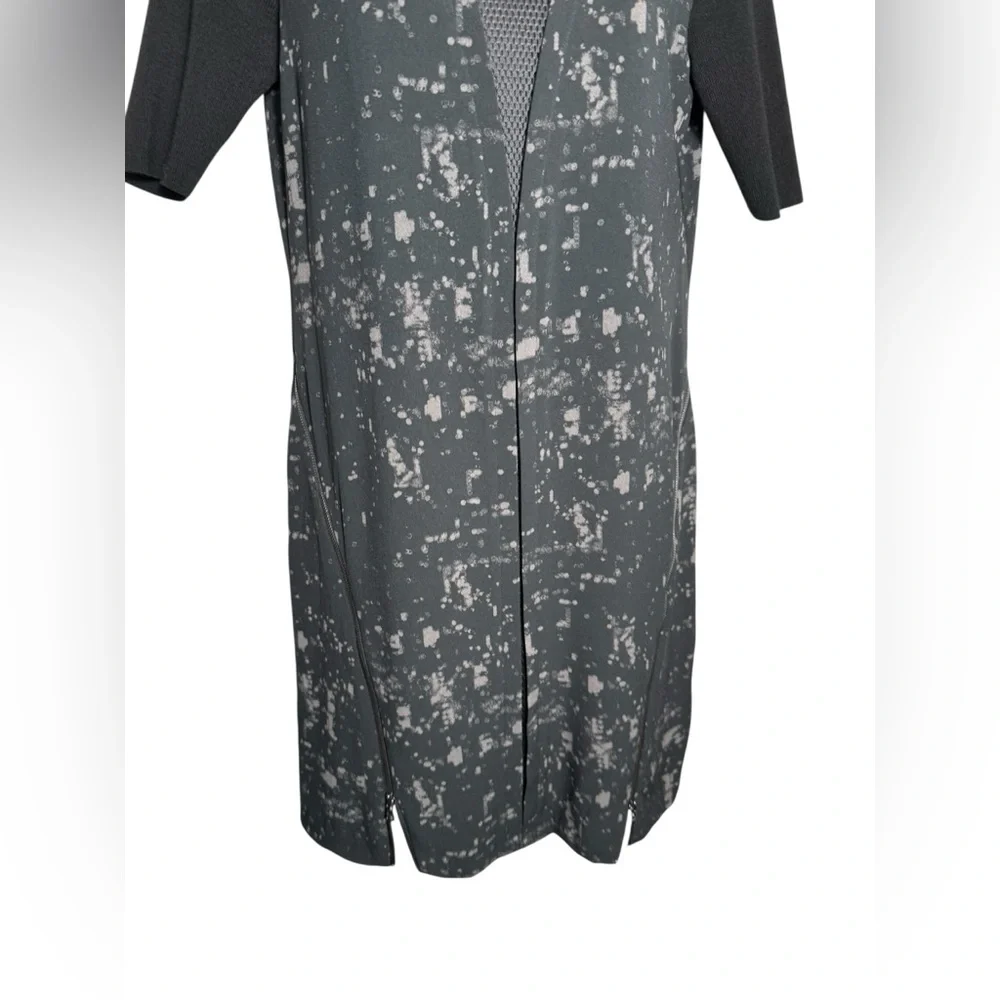 Elie‎ Tahari For Design Nation Dress Size Small Black & Gray Sheath Dress 🖤🩶